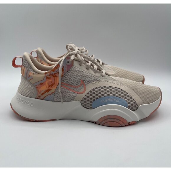 Women’s Nike Superrep Go 2 Desert Sand/Summit White Running Shoes Size 10 - Picture 1 of 7